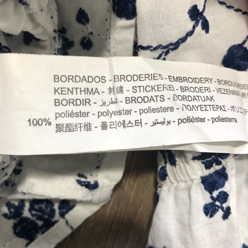 Zara Embroidered Ruffle Crop Top - Picture 11 of 15